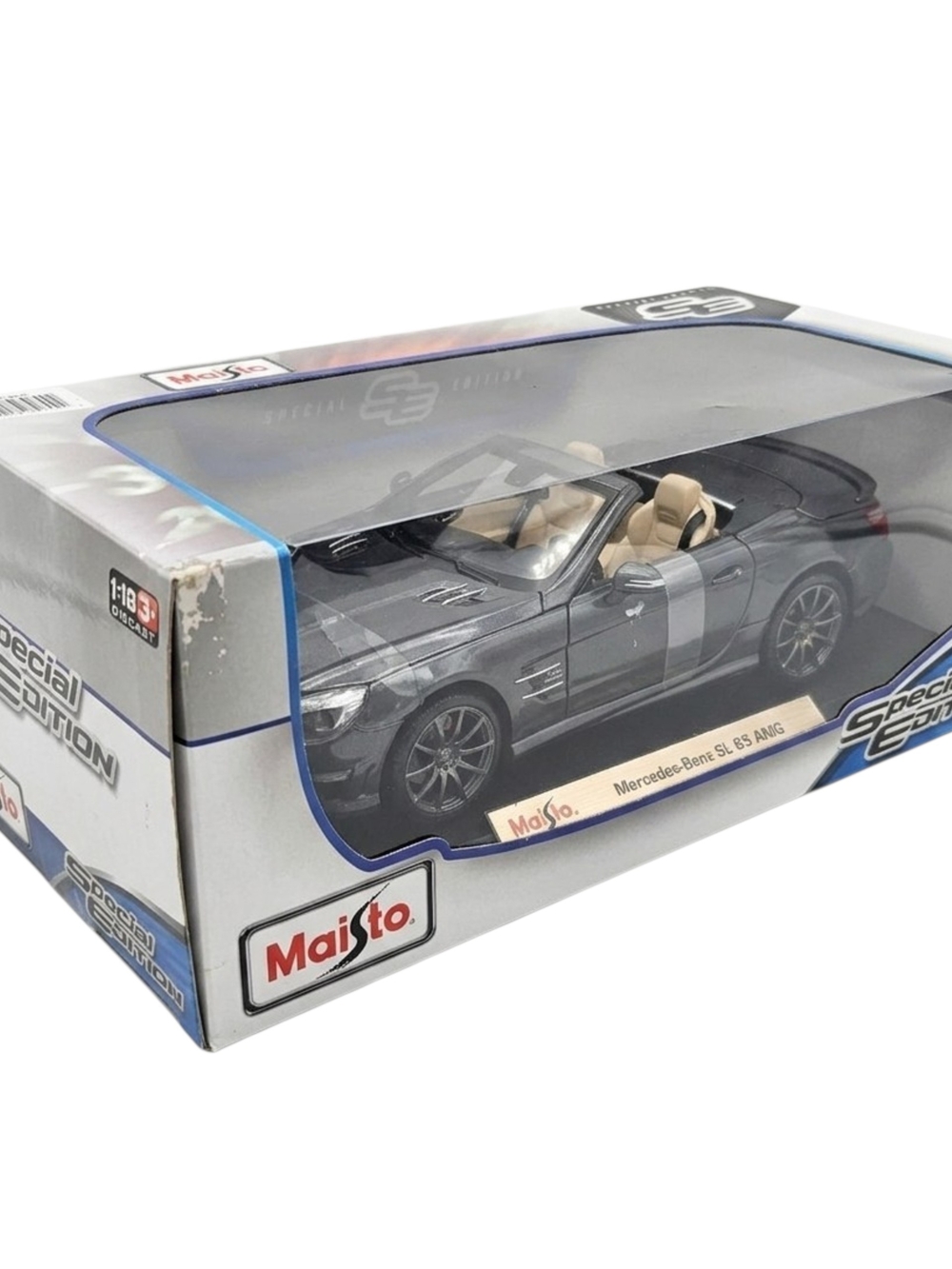 MAISTO Special Edition 1:18 Mercedes-Benz SL 65 AMG Black Diecast Model Car NIB
